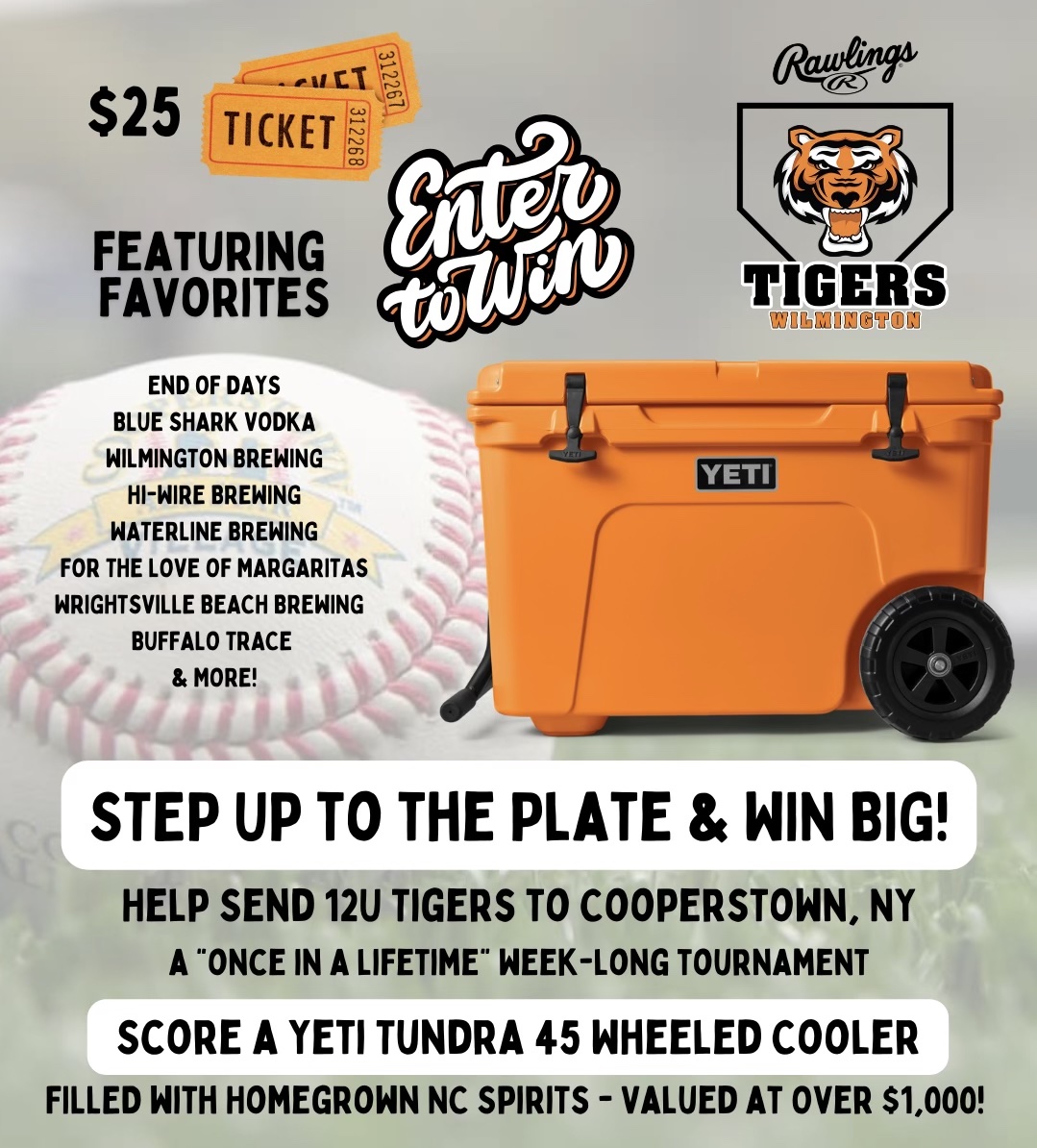 12U Cooperstown Cooler Raffle